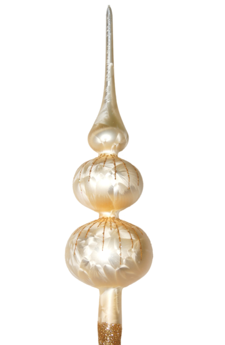 tree topper champagne gold drops